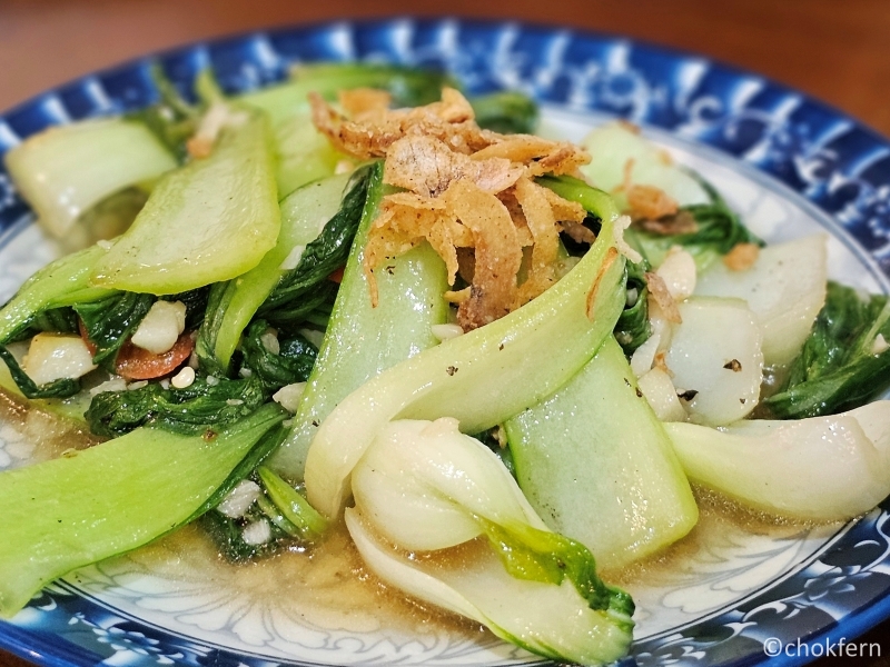 Boy Choy with Garlic.... need some green for fiber